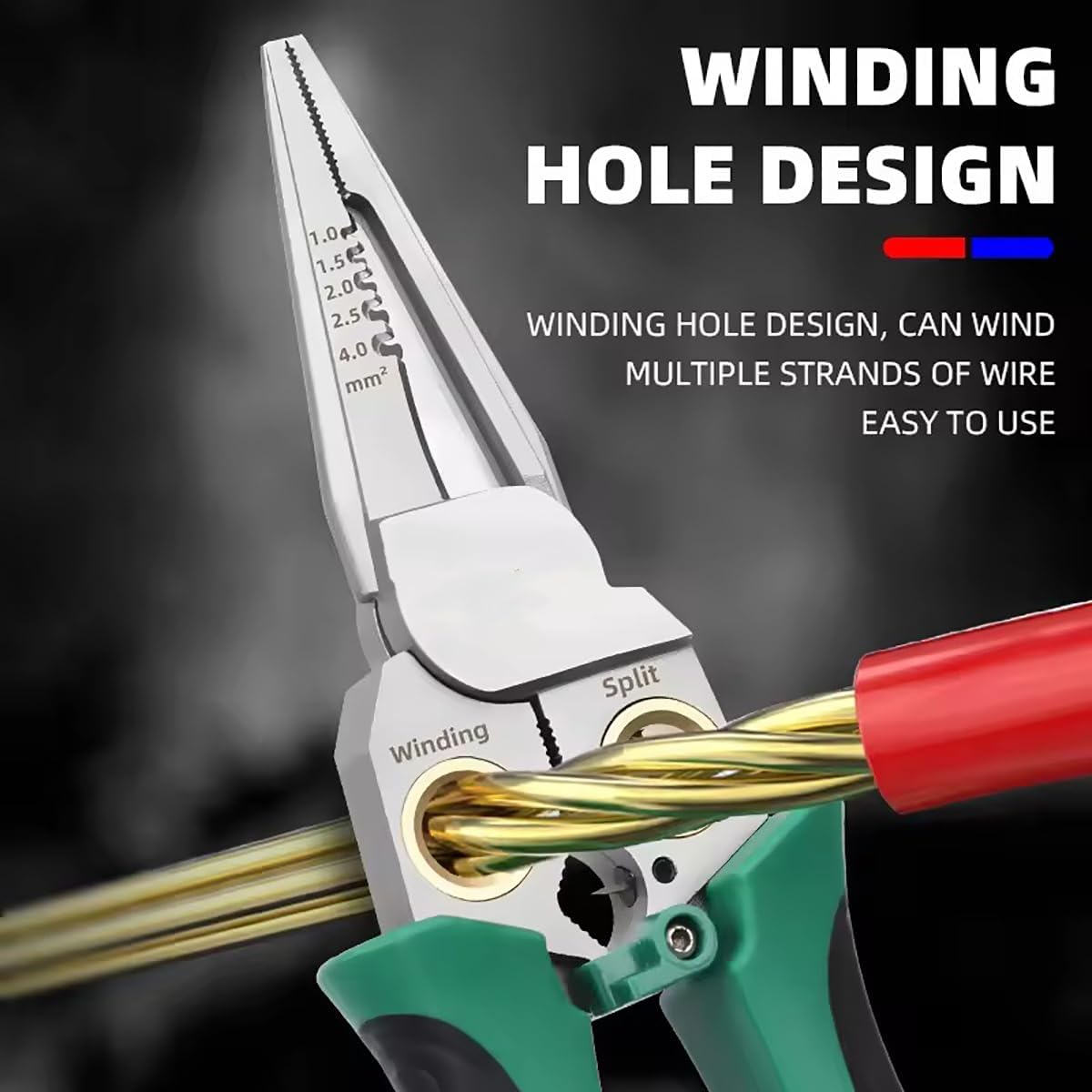 Fiaitio 8 In 1 Wire Stripper with Voltage Tester