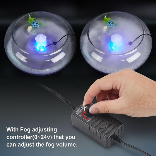 SMB 12LED Mist Maker Fogger Water Fountian Pond Air Humidifier Fog Smoke Machine (Used for: Garden Party Areas, Acting & Theater Sets, Disco Clubs, Party Halls, Stage)