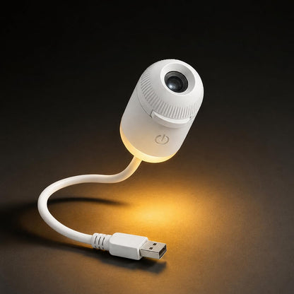2-in-1 Galaxy Projector Night Light, USB Starry Sky Projector (1 Slide) | Mini LED Galaxy Projector with Adjustable Brightness, 360° Moon Projection, USB Powered for Bedroom & Room Decor.