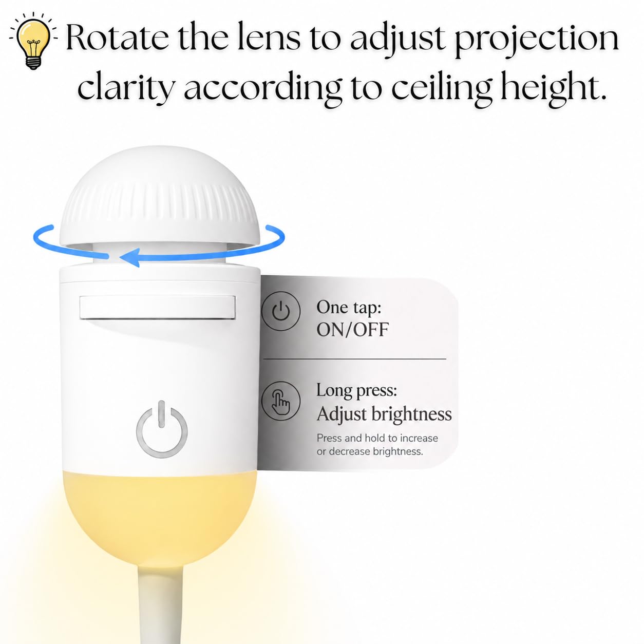 2-in-1 Galaxy Projector Night Light, USB Starry Sky Projector (1 Slide) | Mini LED Galaxy Projector with Adjustable Brightness, 360° Moon Projection, USB Powered for Bedroom & Room Decor.