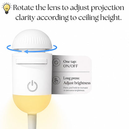 2-in-1 Galaxy Projector Night Light, USB Starry Sky Projector (1 Slide) | Mini LED Galaxy Projector with Adjustable Brightness, 360° Moon Projection, USB Powered for Bedroom & Room Decor.