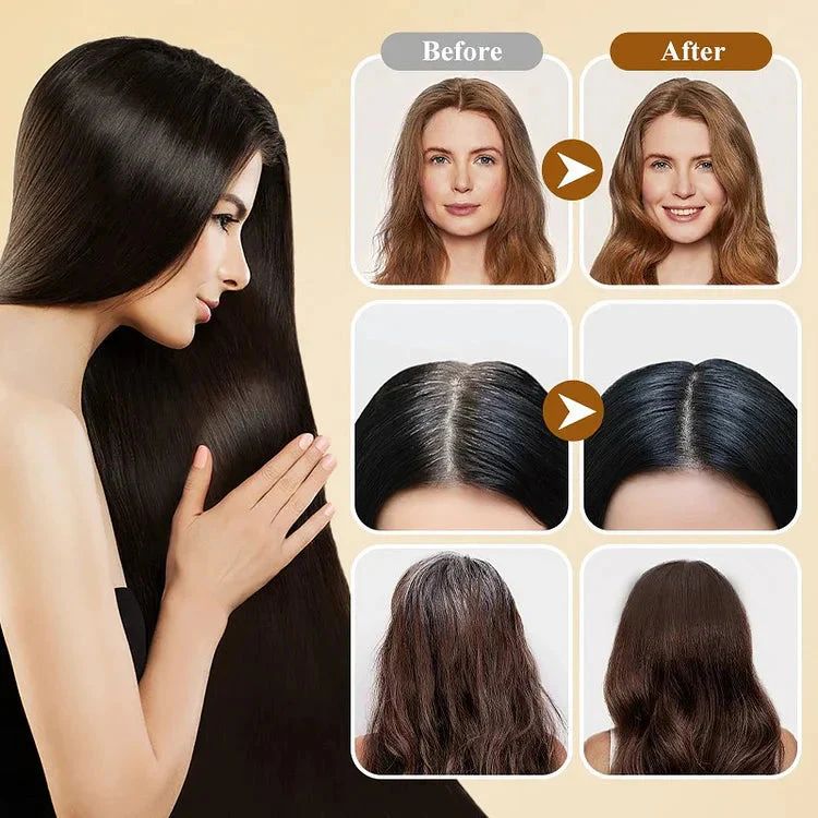 Everglow Japanese Long Lasting Natural Hair Dye Shampoo ( Buy 1 Get 1 Free😍)