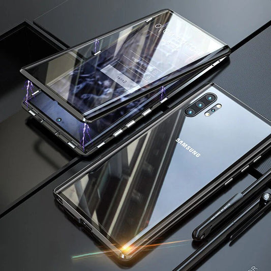 Samsung Exclusive Privacy Magnetic Glass Phone Case With 360° Protection