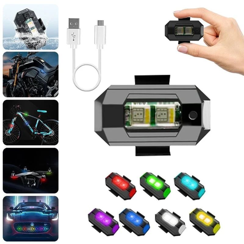 LED Anti-collision Lights Chargeable light Pack of 4 | BUY 2 GET 2 | OFFER