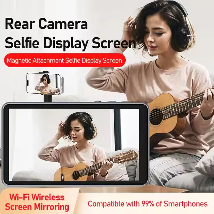 Vlog Selfie Monitor Screen For iPhone And Android
