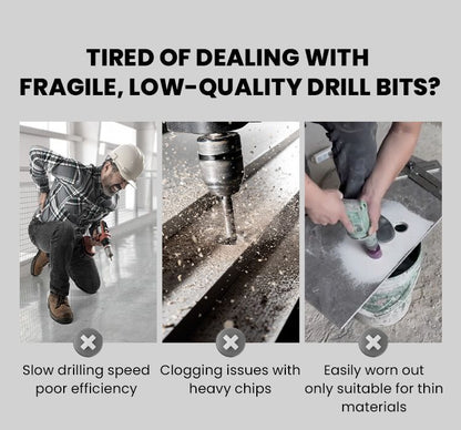 Ultra-Hard Alloy Drill Bit Kit - (Set of 13)