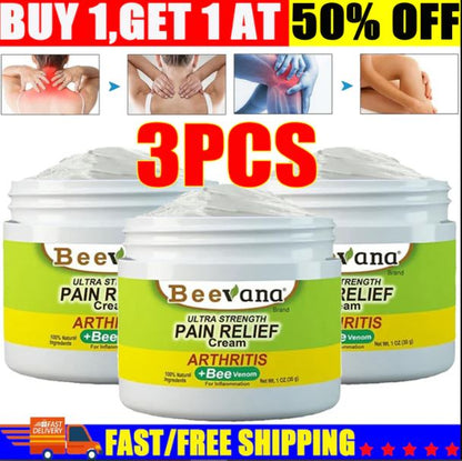 (Pack of 3) BeeTherapy™ #1 Bee Venom Pain Relief Cream | Buy 1 Get 2 Free | ⭐️⭐️⭐️⭐️ 4.9/5 Reviews