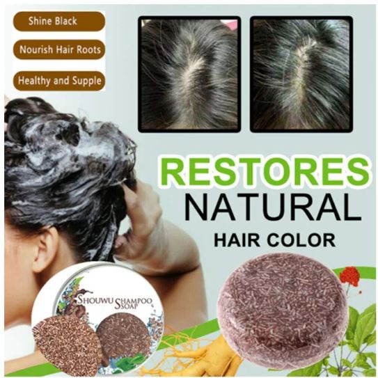 Organic Grey Reverse Shampoo Bar 🍃 | Buy 1 Get 1 Free [⭐⭐⭐⭐⭐4.9/5]